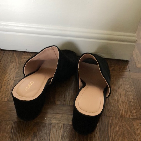 Aldo mule suede slip on heels - Picture 2 of 3